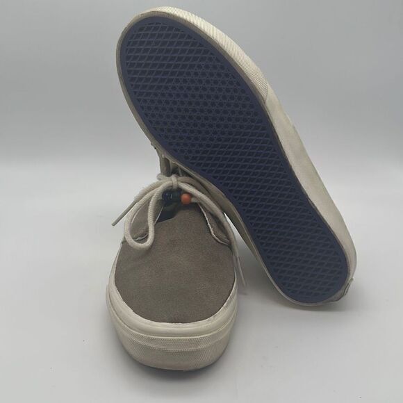 Vans Rhea Khaki Suede Lace-Up Slim Classic Beads Detail Shoes Size 5 Women's - Picture 5 of 7